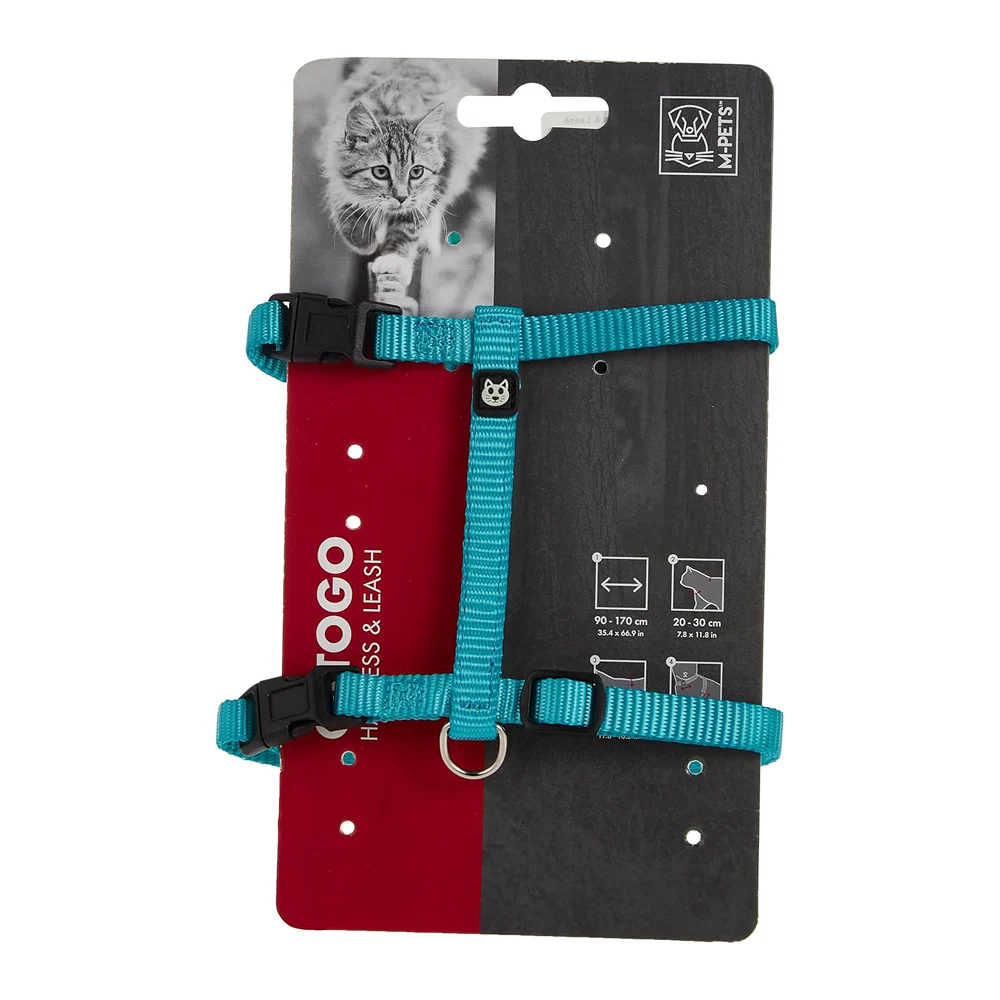 M Pets Catogo Harness & Leash for Cats (Blue) - Image 4