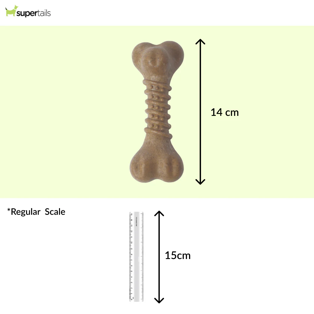 M Pets Chewood Bone Chew Toy for Dogs (Brown) - Image 2
