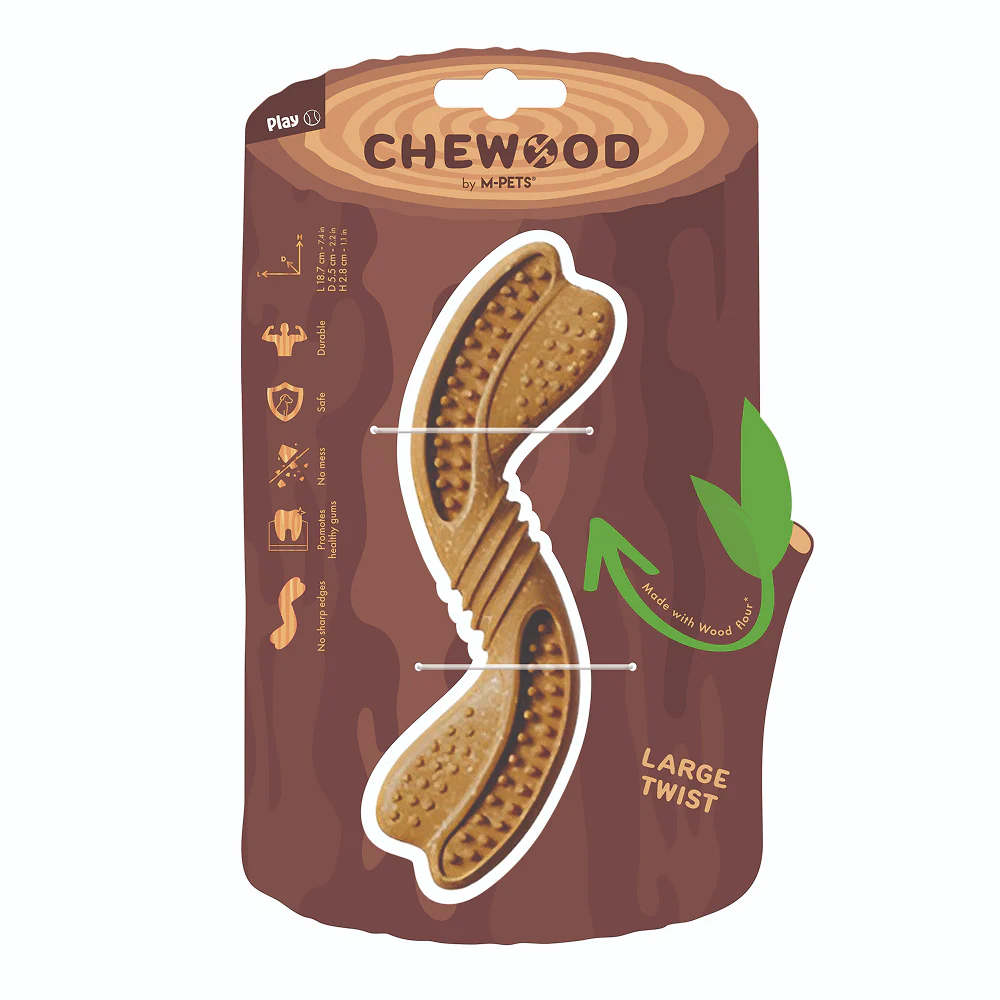 M Pets Chewood Twist Chew Toy for Dogs (Brown) - Image 6