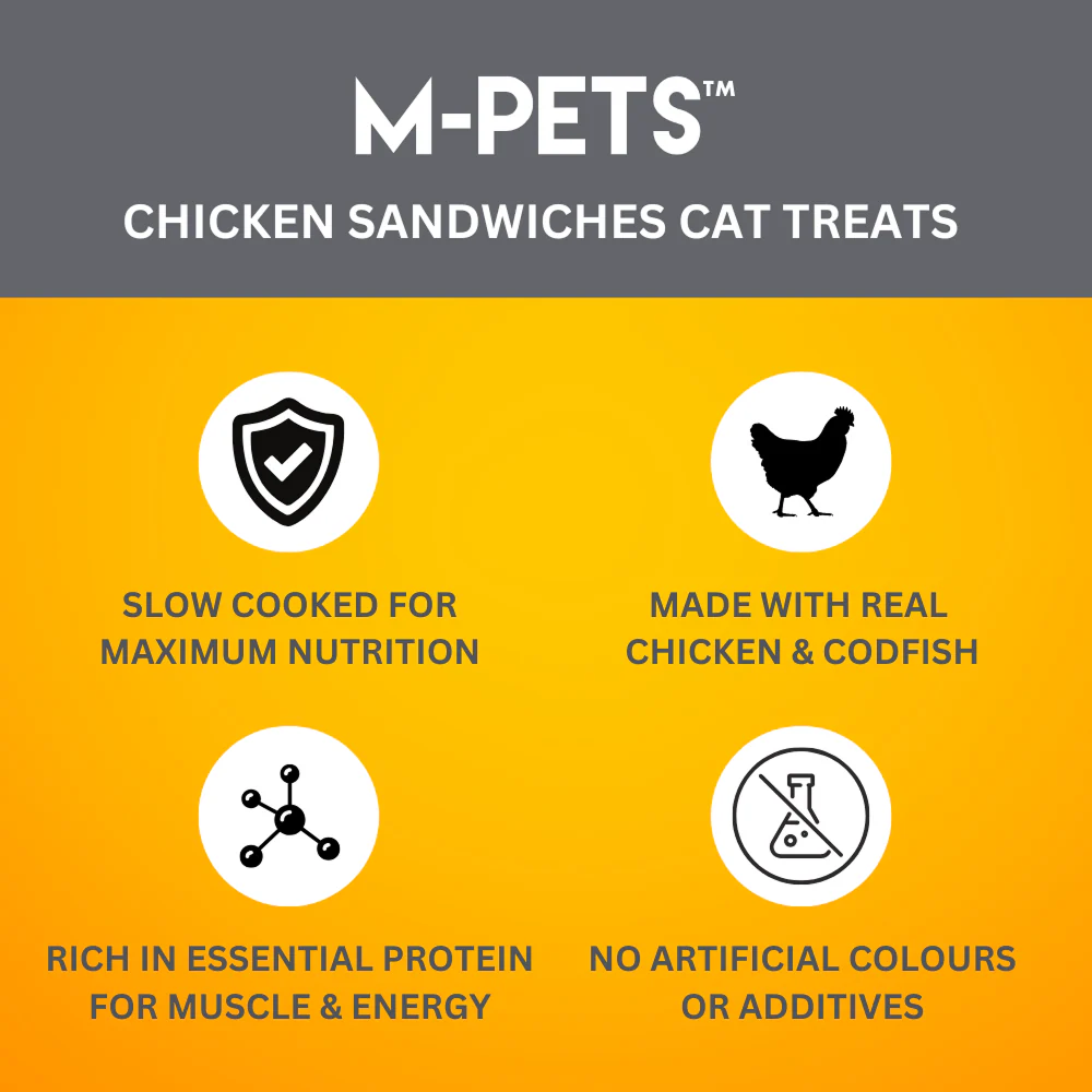 M PETS  Chicken Sandwiches Treats for Cats - Image 2