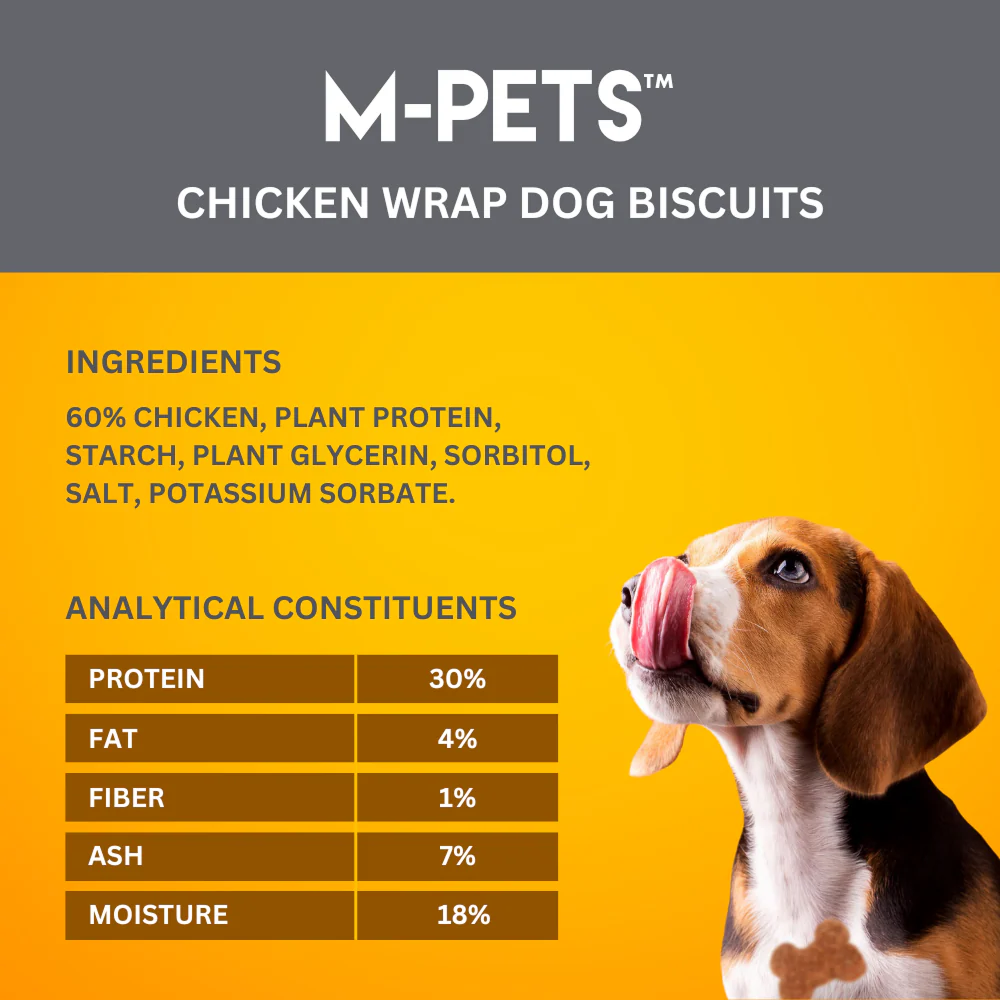 M PETS Chicken Wrap Biscuits Treats for Dogs - Image 3