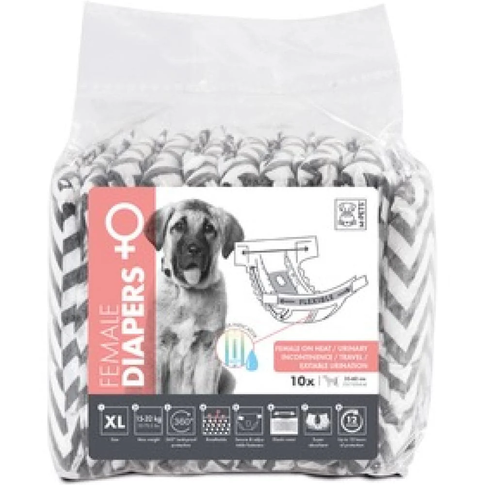 M Pets Diapers for Female Dogs (27.5x37cm) - Image 3