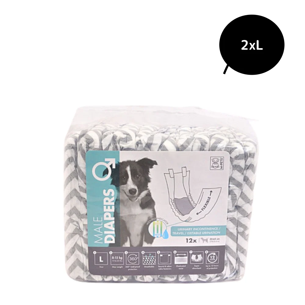 M Pets Diapers for Male Dogs (20x65cm) - Image 2