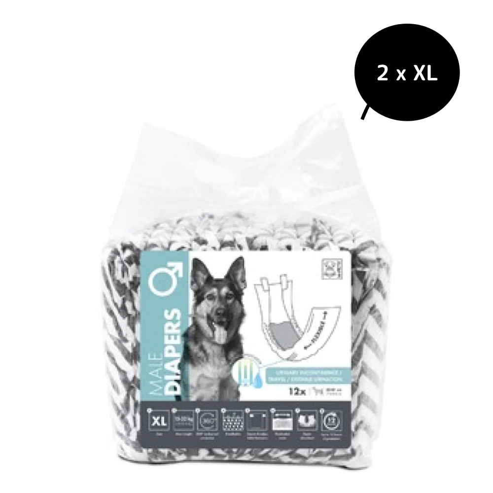 M Pets Diapers for Male Dogs (20x81cm) - Image 2