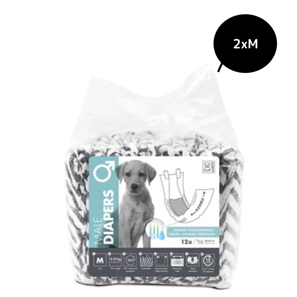 M Pets Diapers for Male Dogs (20x55cm) - Image 2