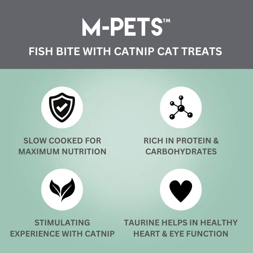 M PETS Fish Bite With Catnip Treats for Cats - Image 2