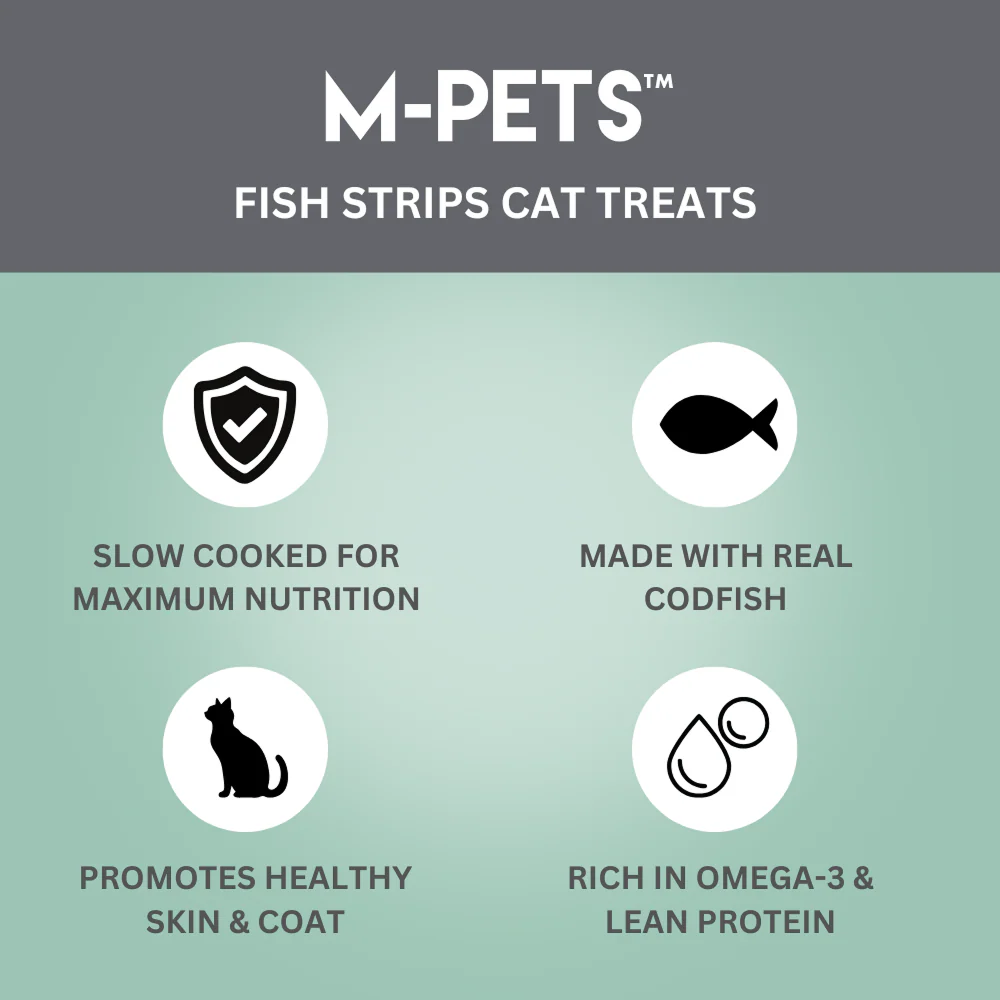 M PETS Fish Strips Treats for Cats - Image 2