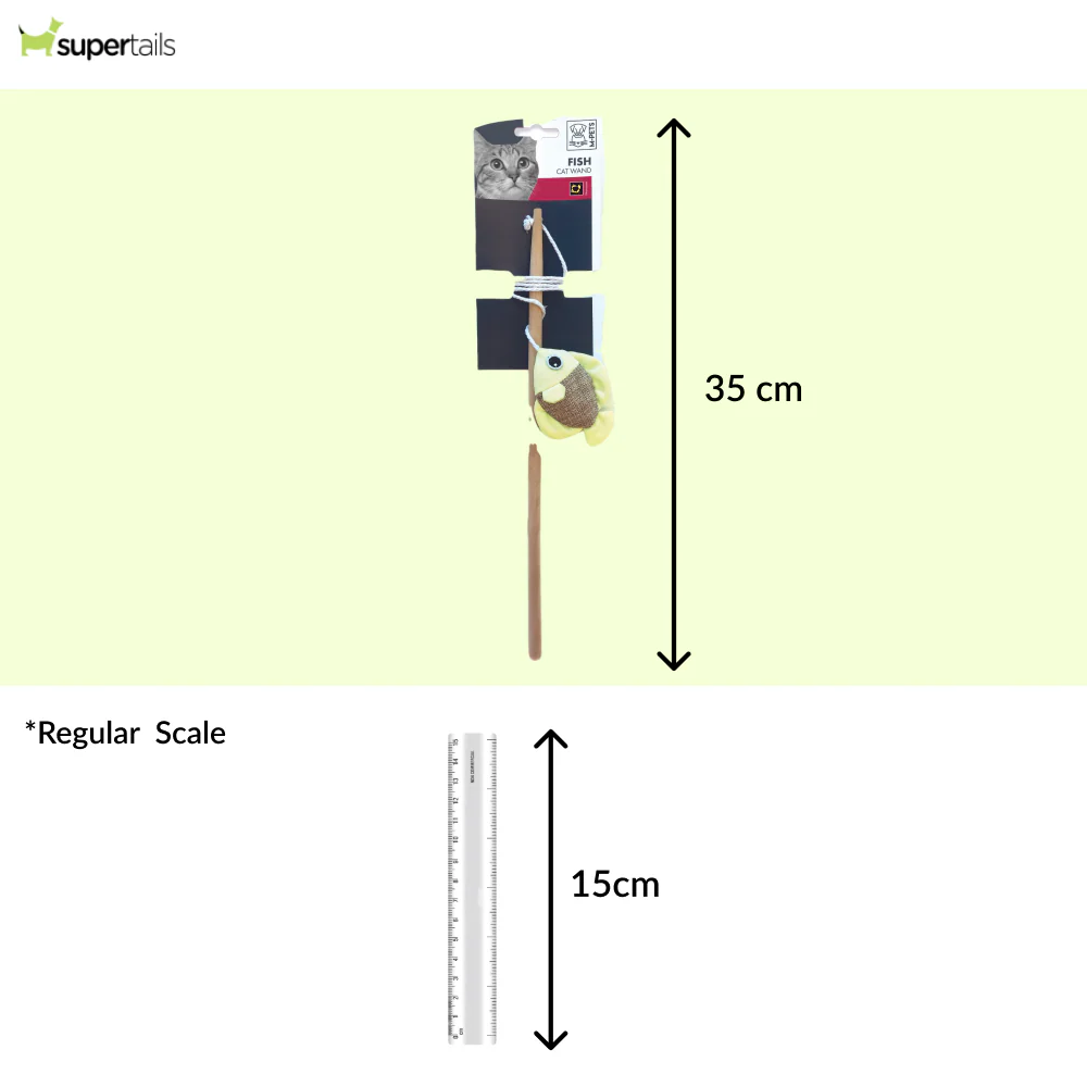 M Pets Fish Wand Toy for Cats - Image 2