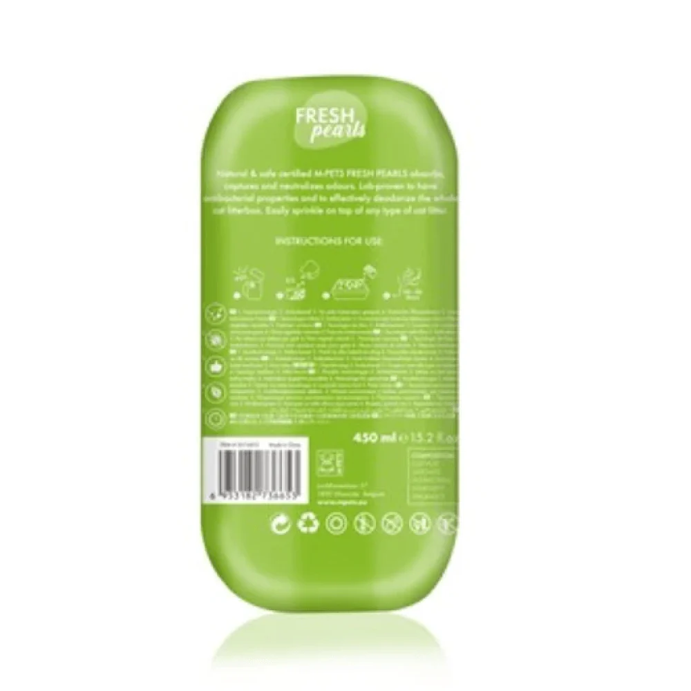M Pets Fresh Pearls Natural Cat Litter Deodoriser (Grass) - Image 2