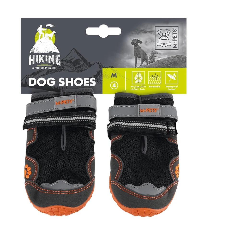M Pets Hiking Shoes for Dogs (Orange/Black) - Image 2