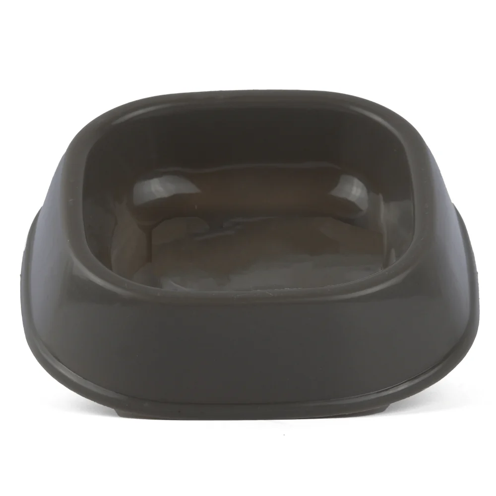M Pets Plastic Single Bowl for Cats (Grey) - Image 2