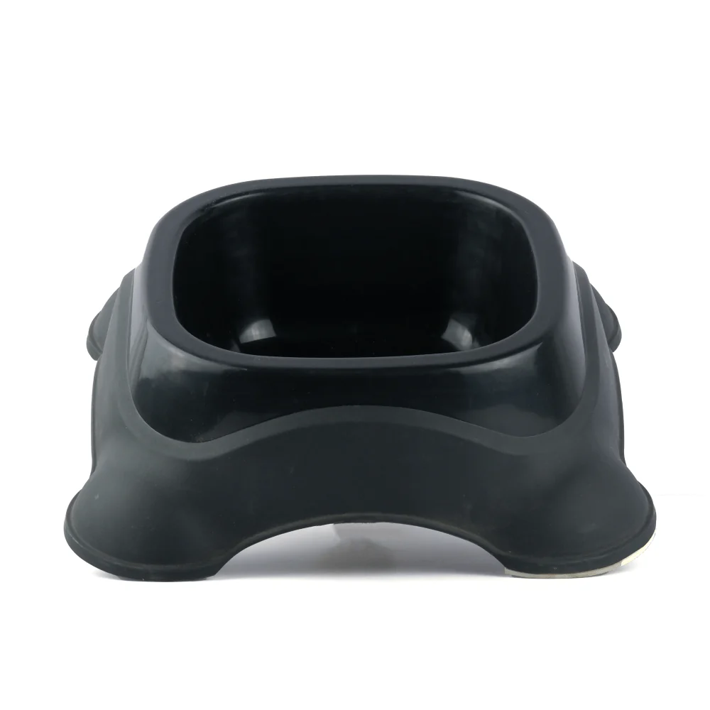M Pets Plastic Single Bowl for Dogs (Black) - Image 3