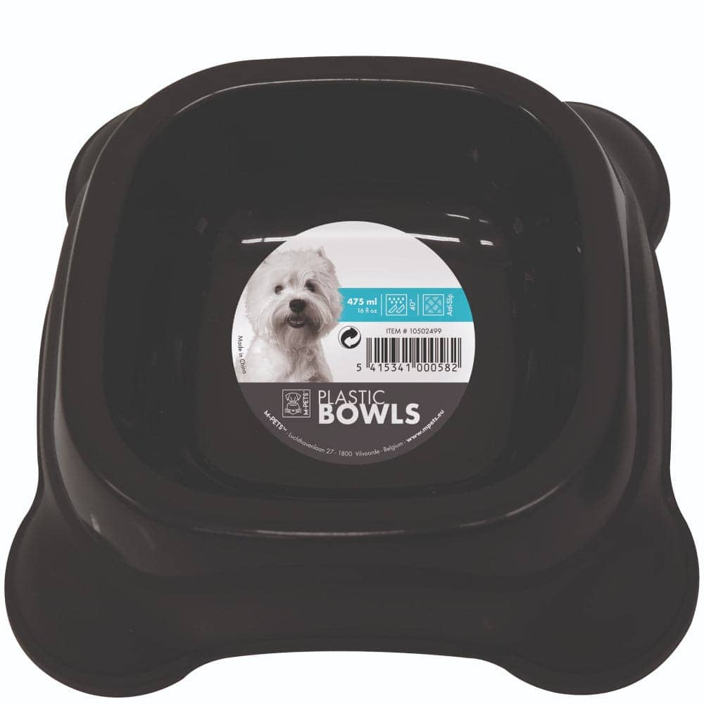 M Pets Plastic Single Bowl for Dogs (Blue) - Image 3