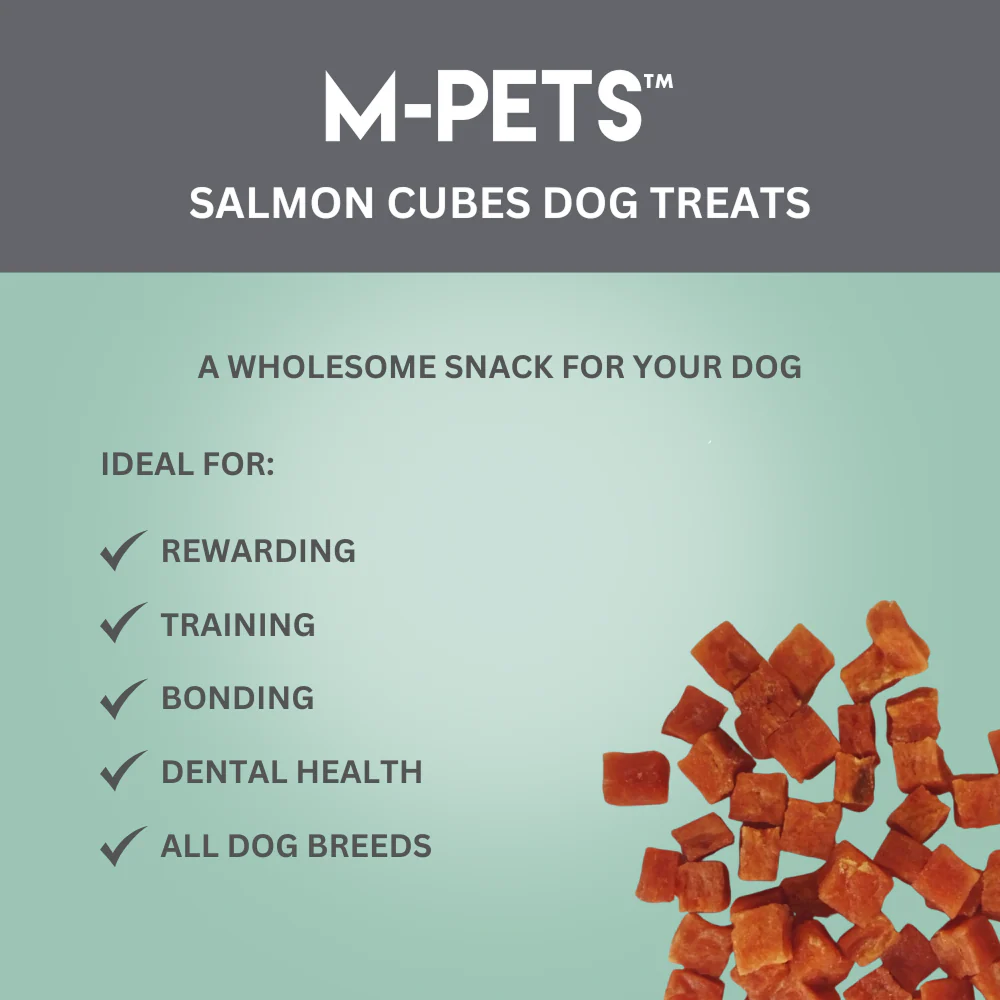 M PETS Salmon Cubes Treats for Dogs - Image 2