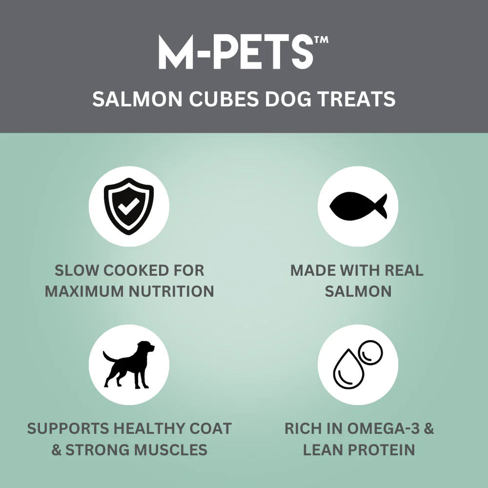 M PETS Salmon Cubes Treats for Dogs - Image 3