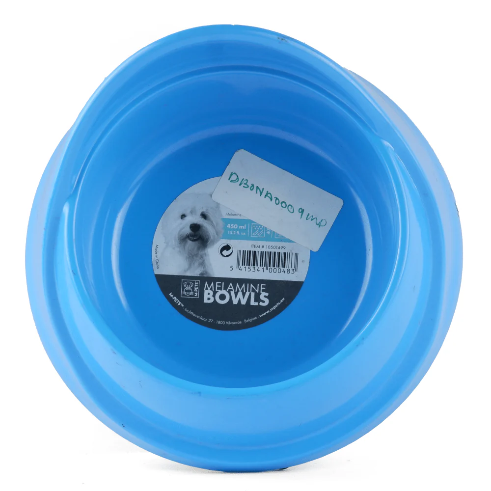 M Pets Single Fashion Diner Bowl for Dogs and Cats (Blue) - Image 3