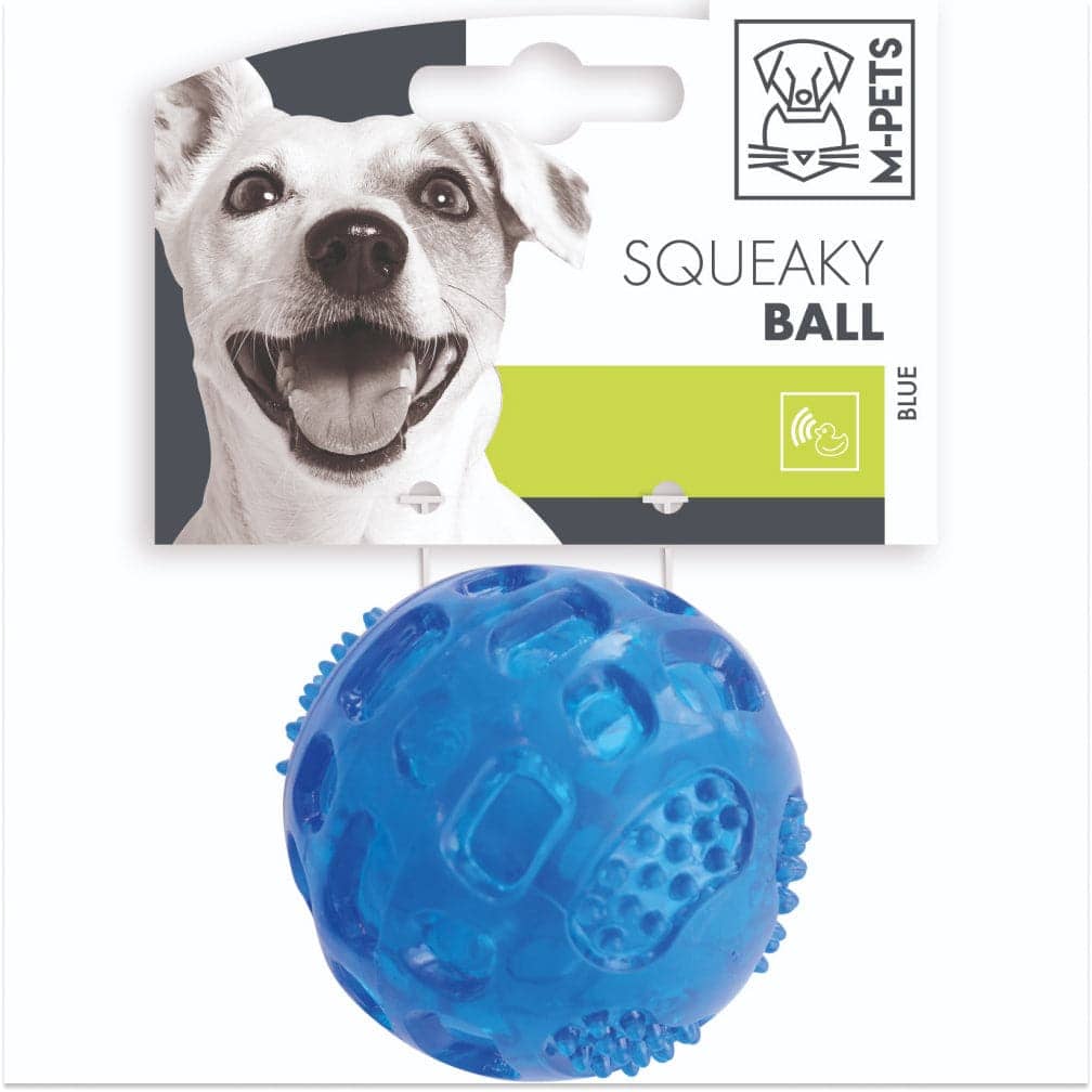 M Pets Squeaky Ball Toy for Dogs Combo (Green/Blue) - Image 3