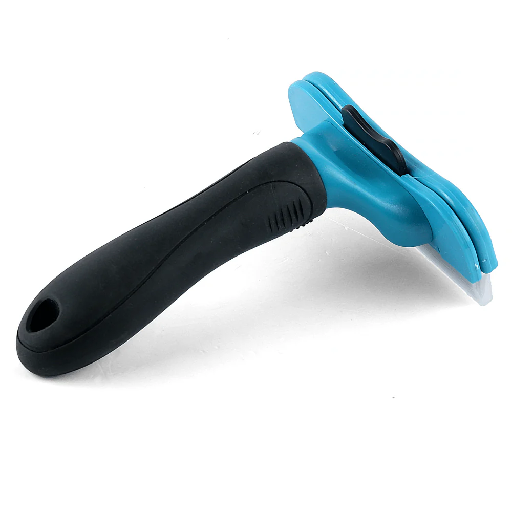 M Pets Stylus Deshedding Brush for Dogs and Cats (Blue) - Image 2