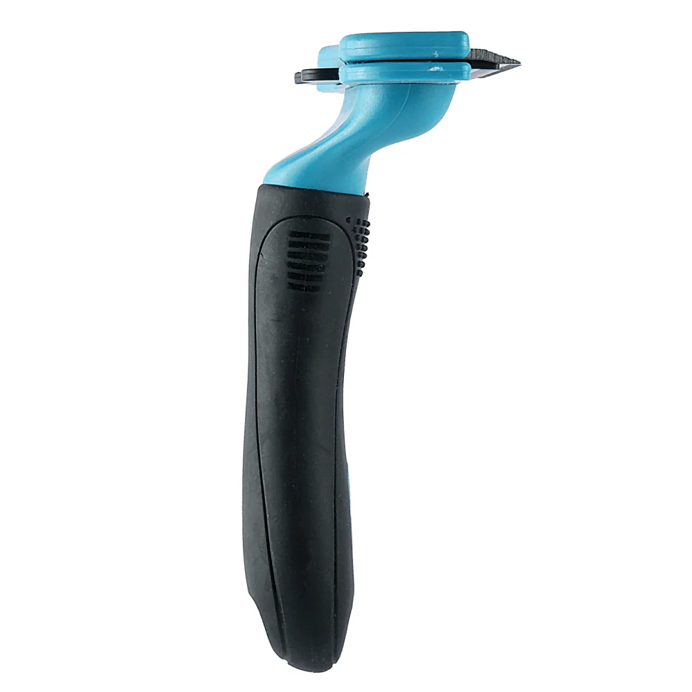 M Pets Stylus Deshedding Brush for Dogs and Cats (Blue) - Image 3