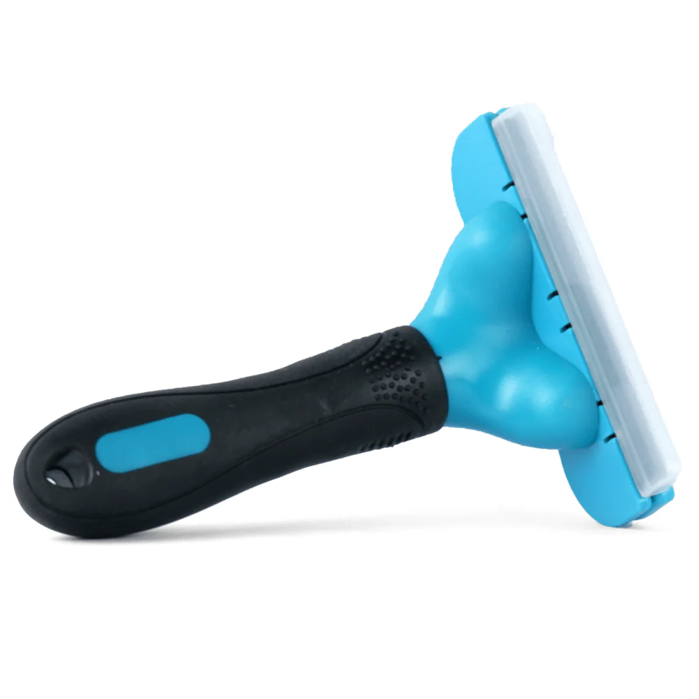 M Pets Stylus Deshedding Brush for Dogs and Cats (Blue) - Image 4