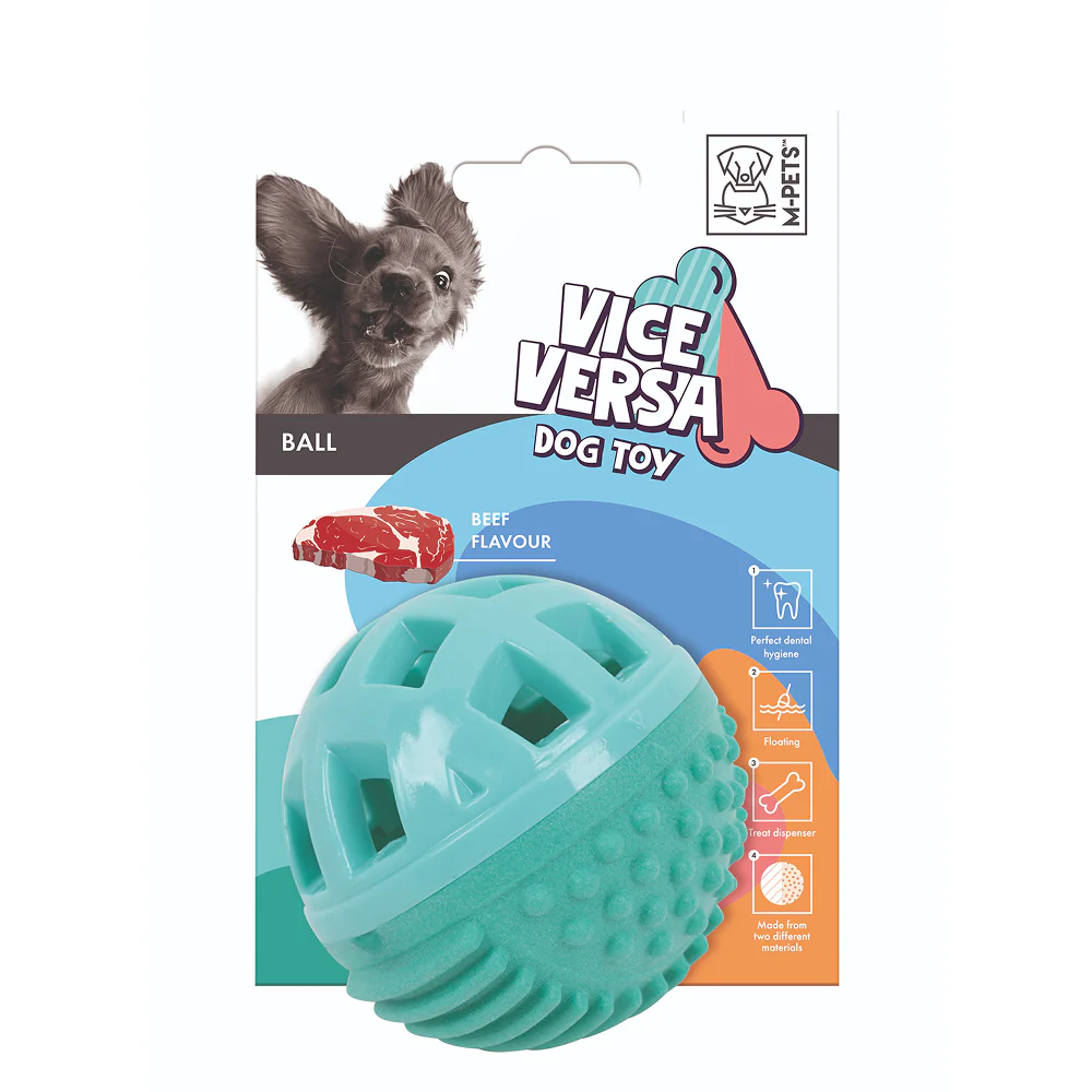 M Pets Vice Versa Beef Scented Ball Toy for Dogs (Green) - Image 2