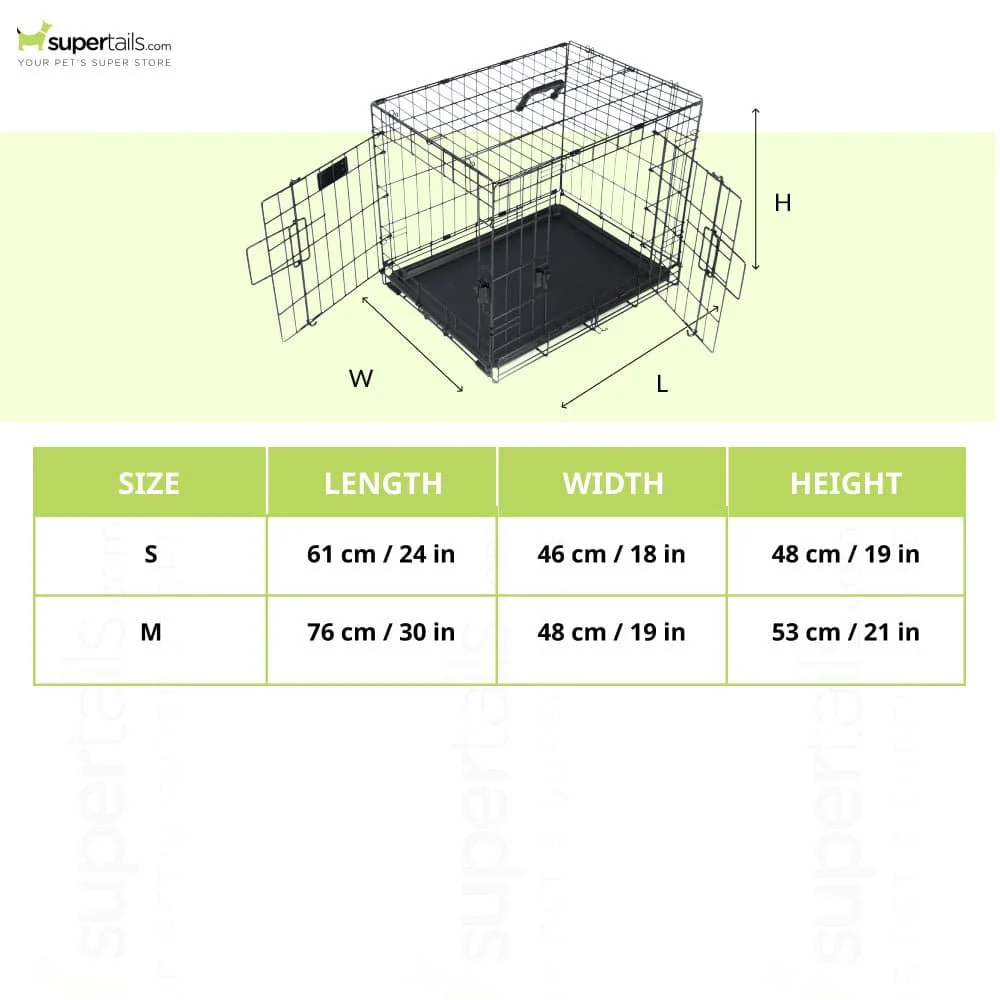 M Pets Voyager Wire Crate with 2 Doors for Dogs and Cats - Image 2