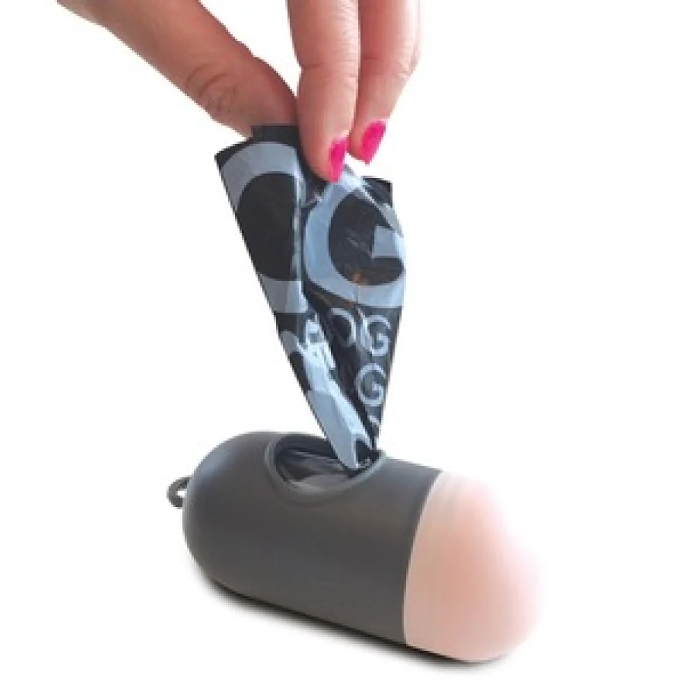 M Pets Waste Bag Dispenser for Dogs (Black/Pink) - Image 2