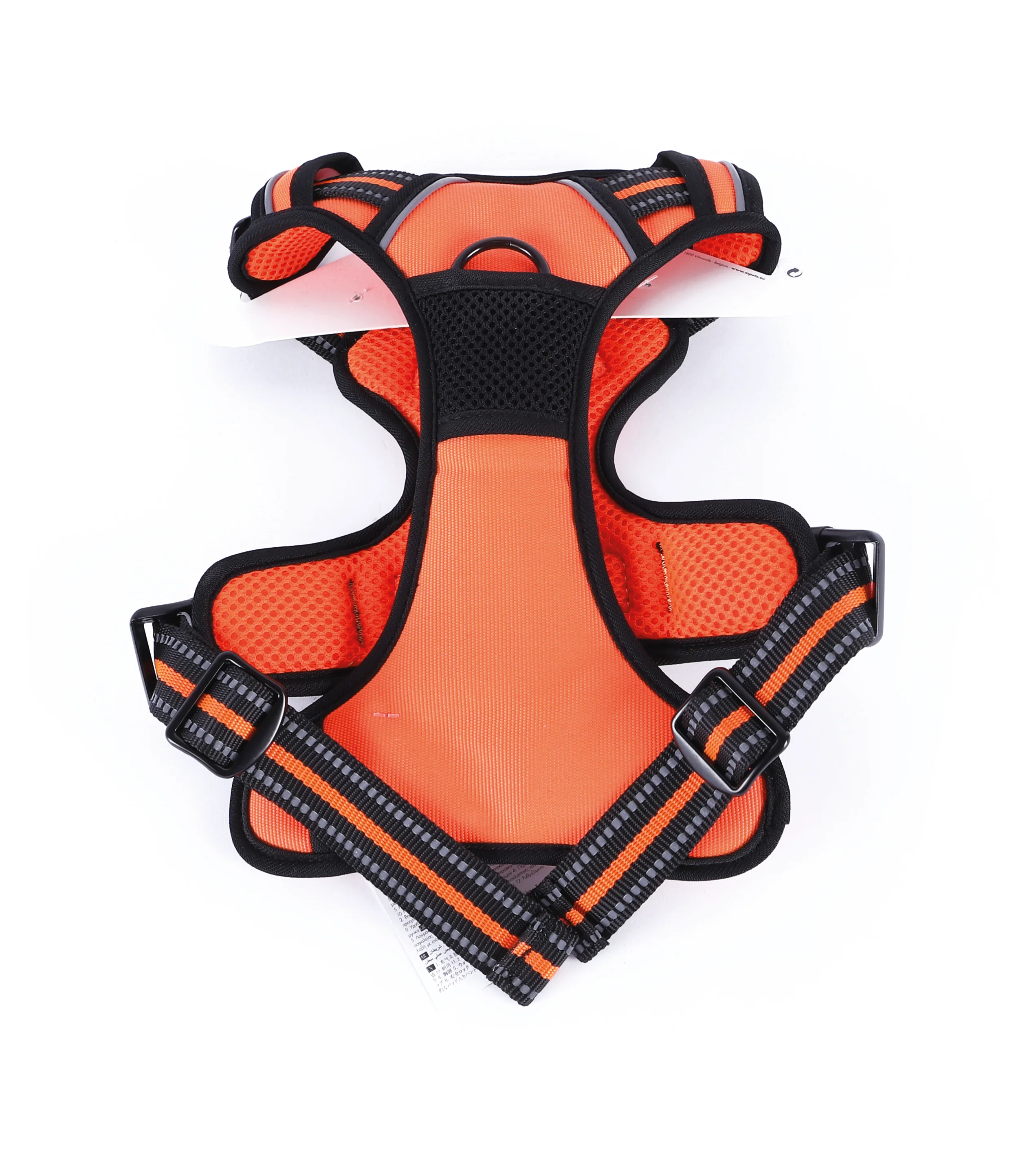 M Pets Water Resistant 3buckle Hiking Harness for Dogs (Orange) - Image 8