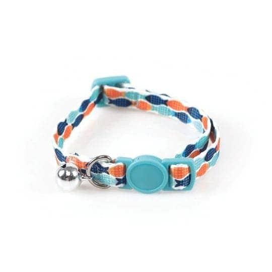 M Pets Zany Eco Collar for Cats (Blue/Orange) - Image 3