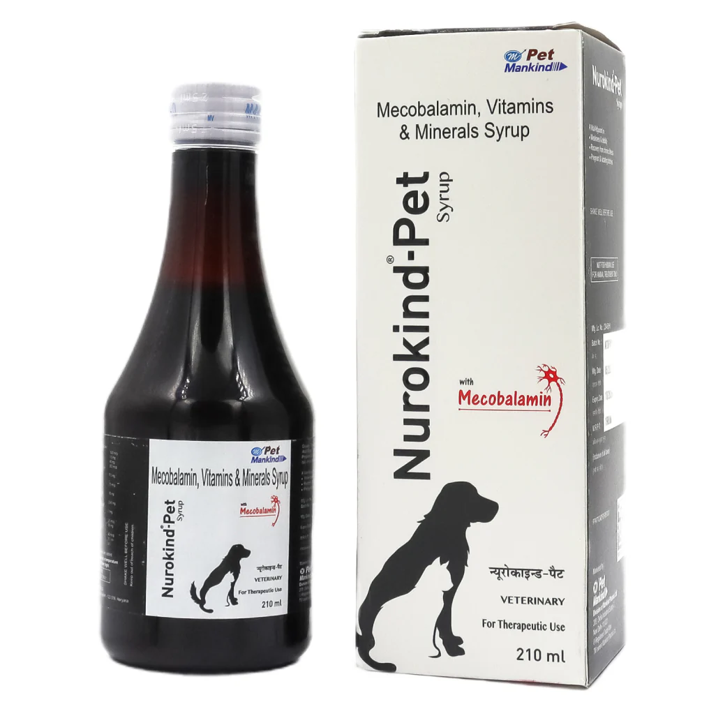 Mankind Calcimust Syrup Calcium Supplement (200ml) and Nurokind Pet Syrup MultiVitamin Supplement for Dogs and Cats (210ml) Combo - Image 2