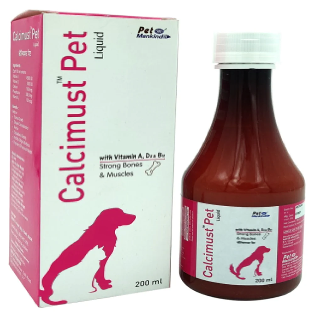Mankind Calcimust Syrup Calcium Supplement (200ml) and Nurokind Pet Syrup MultiVitamin Supplement for Dogs and Cats (210ml) Combo - Image 3