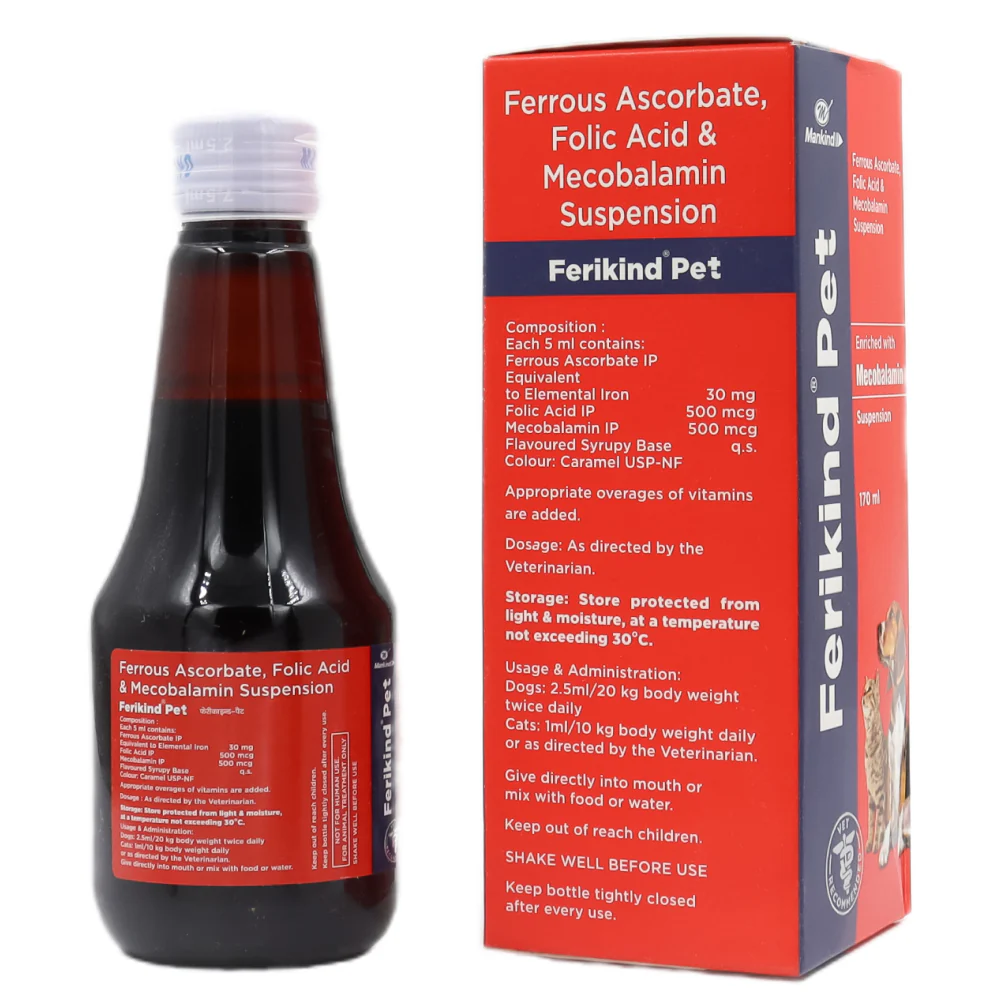 Mankind Ferikind Pet Suspension for Dogs and Cats (170ml) - Image 2