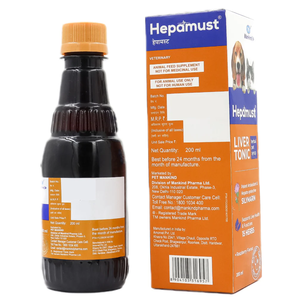 Mankind Hepamust Liver Tonic Appetite Booster for Dogs and Cats (200ml) - Image 4