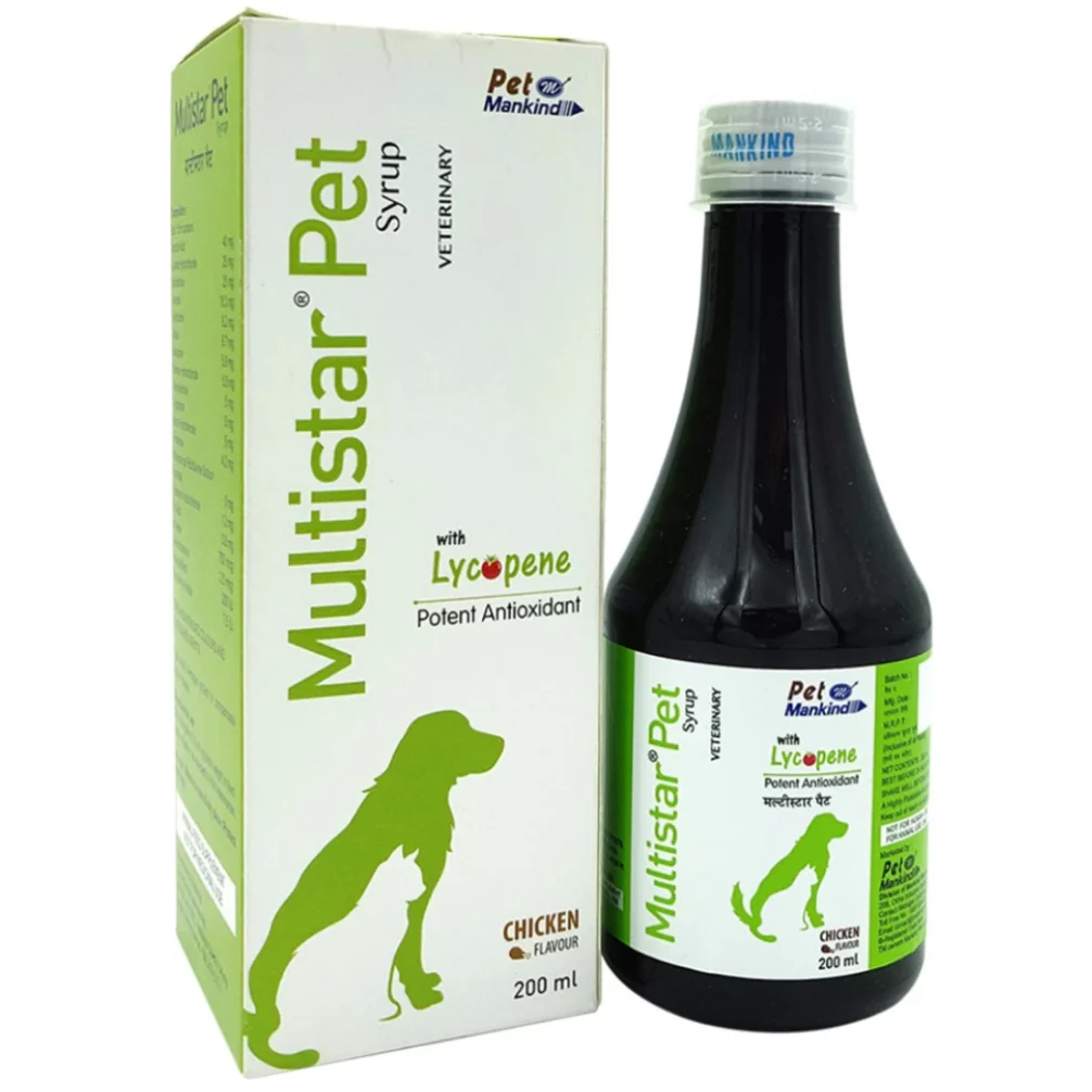 Mankind Multistar Pet Syrup Multivitamin Supplements for Dogs and Cats (200ml) - Image 5