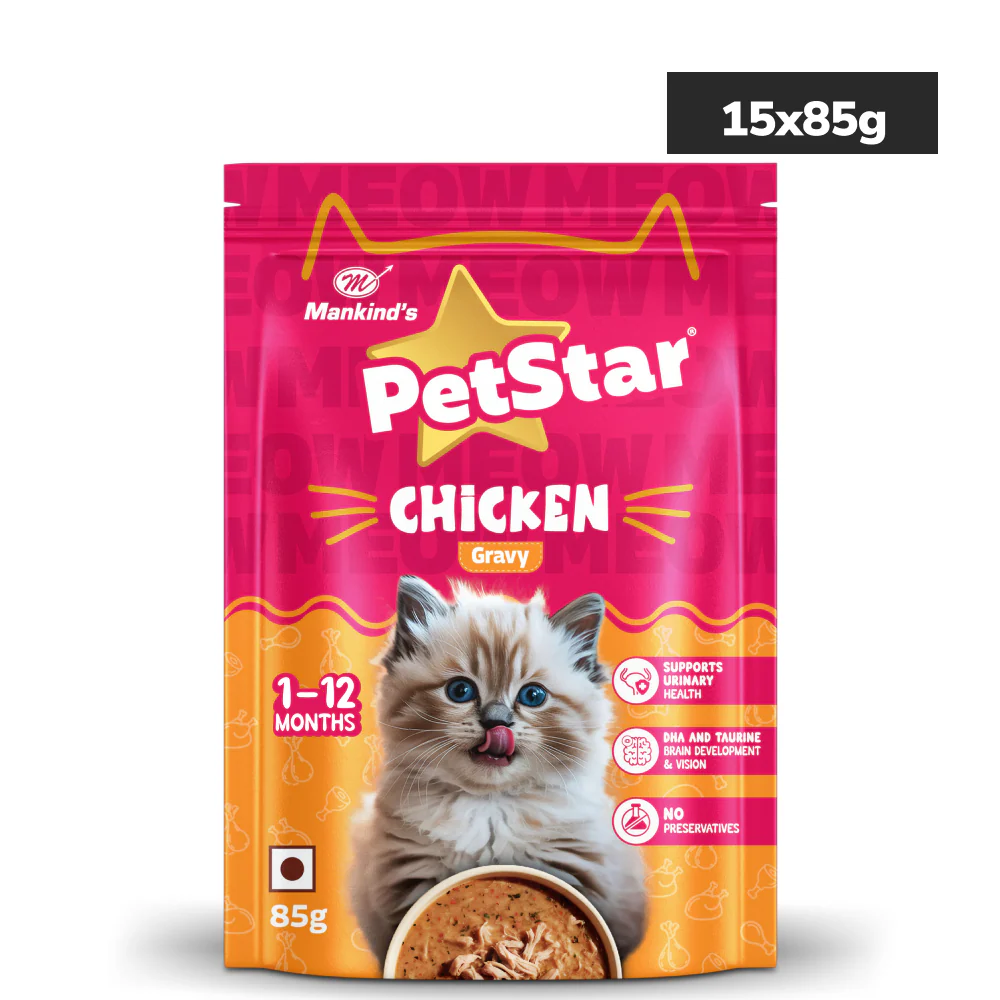 Mankind PetStar Chicken Gravy Kitten Cat Wet Food - Image 2