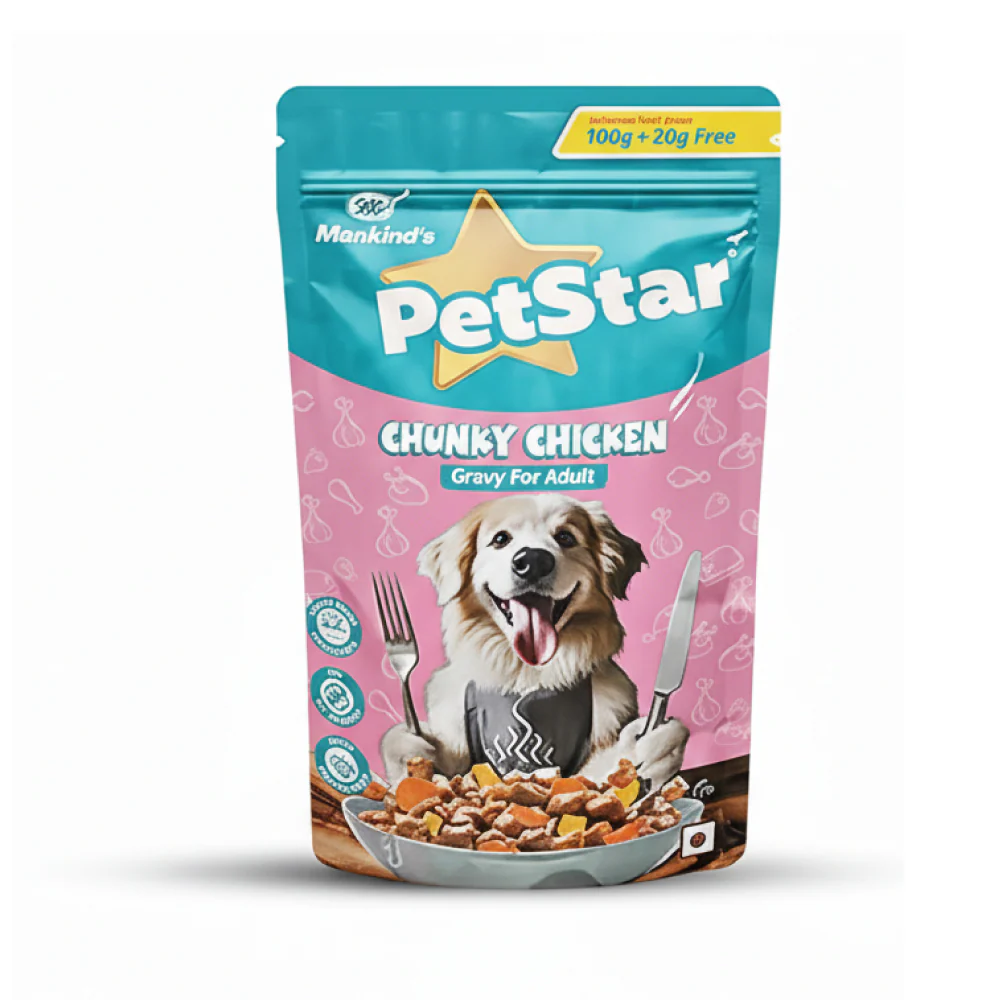Mankind Petstar Chunky Chicken Gravy Adult Dog Wet Food - Image 2