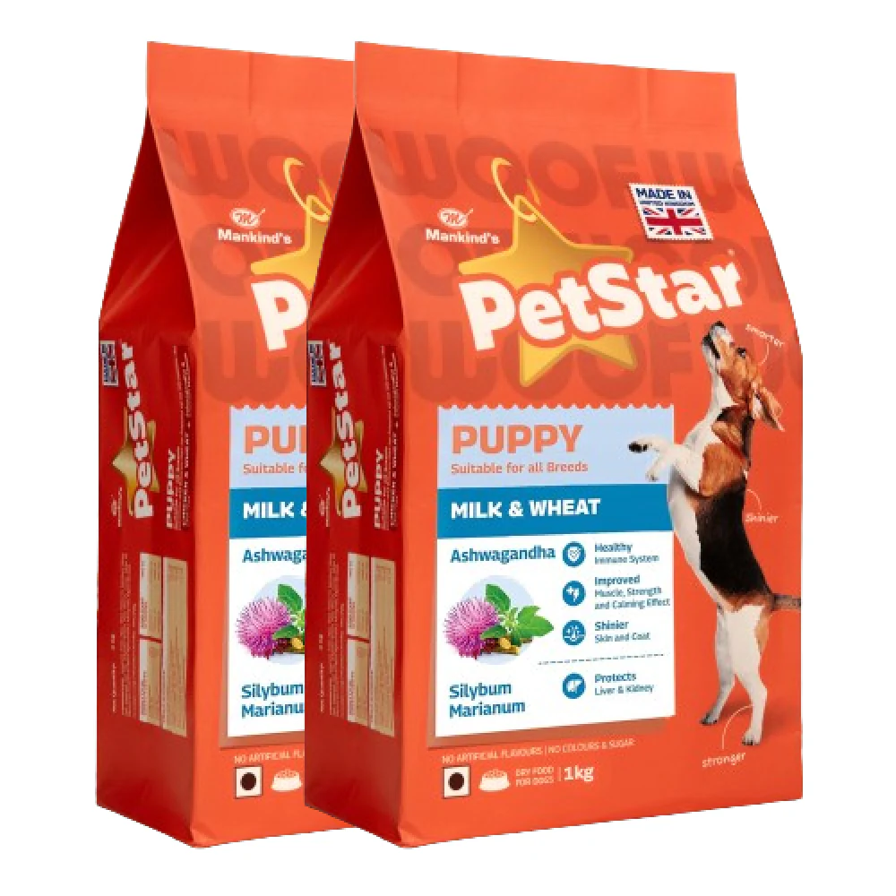 Mankind Petstar Milk and Wheat Puppy Dog Dry Food - Image 11