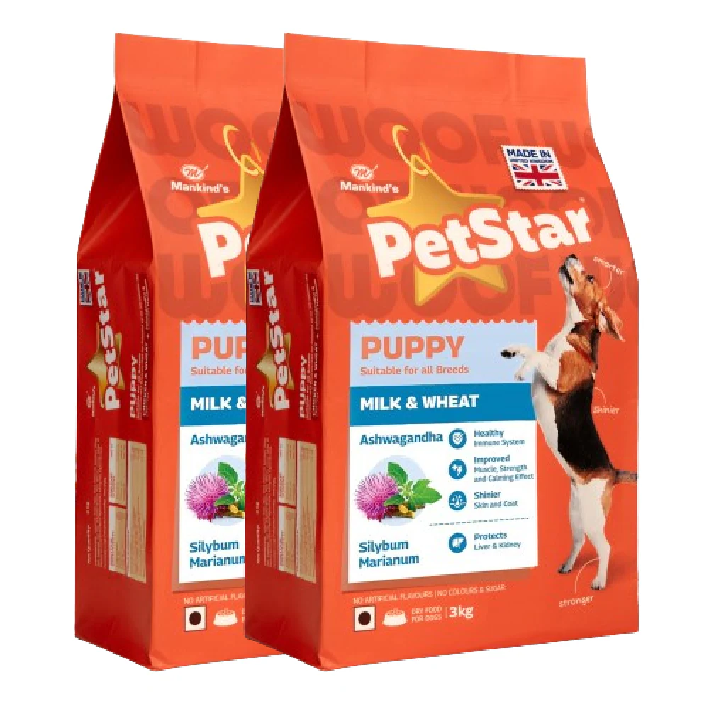 Mankind Petstar Milk and Wheat Puppy Dog Dry Food - Image 12