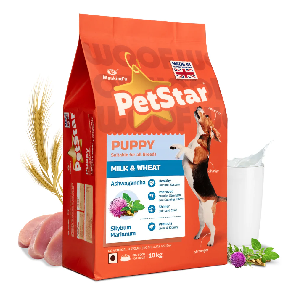 Mankind Petstar Milk and Wheat Puppy Dog Dry Food - Image 2