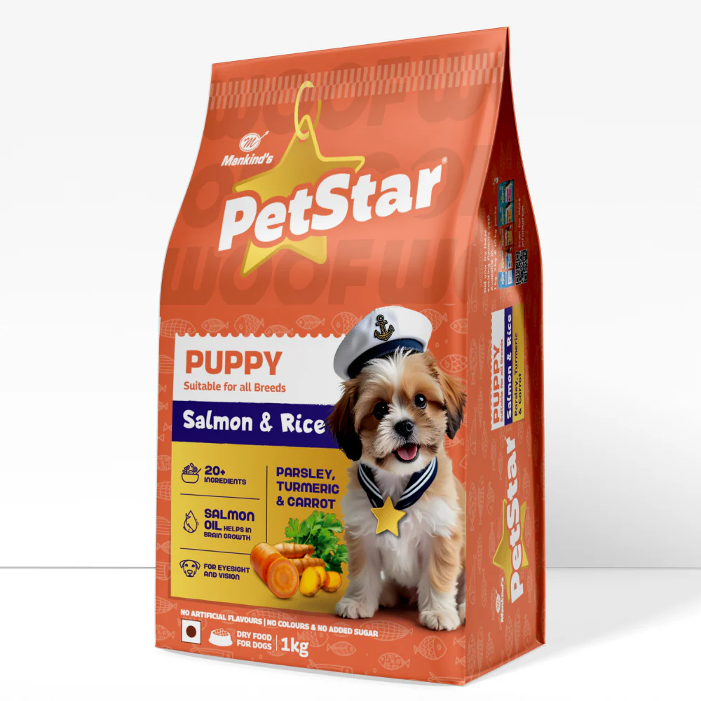 Mankind Petstar Salmon & Rice Puppy Dog Dry Food - Image 3