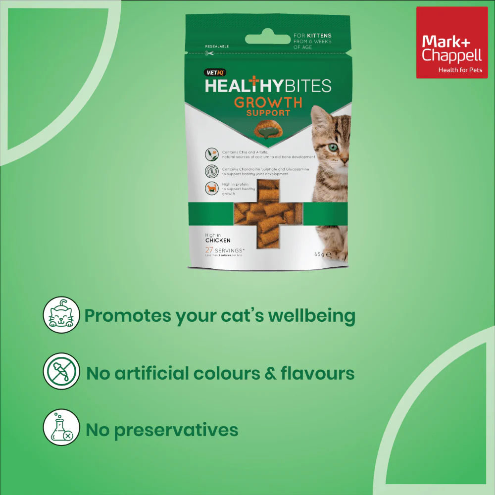 Mark and Chappell Healthy Bites Growth Support Kitten Treats - Image 8