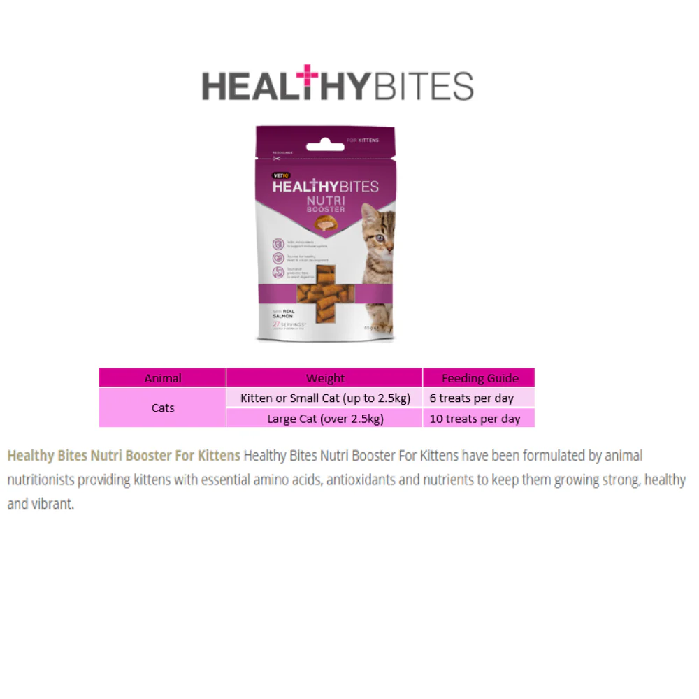 Mark and Chappell Healthy Bites Nutri Booster Kitten Treats - Image 4