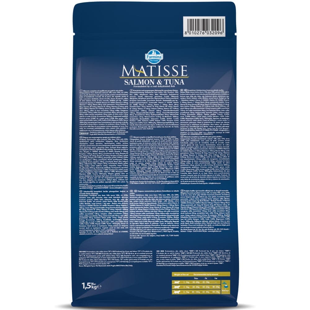 Farmina Matisse Salmon & Tuna Adult Cat Dry Food - Image 4