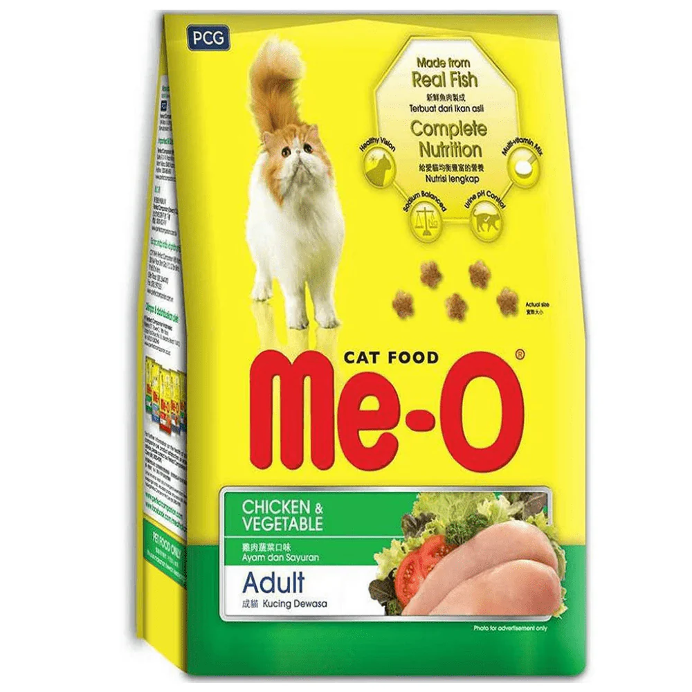Me O Chicken and Vegetables Adult Cat Dry Food - Image 3