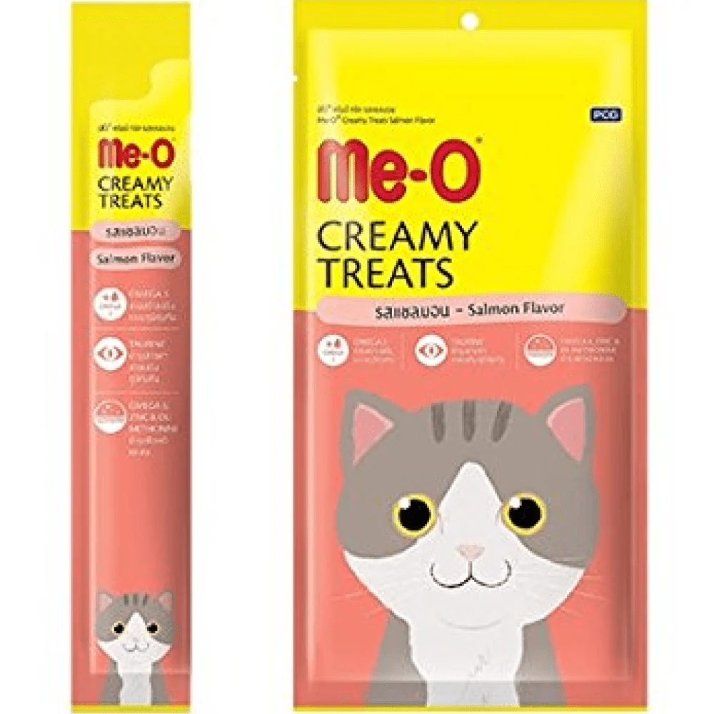 Me O Creamy Salmon and Chicken & Liver Cat Treat Combo - Image 3