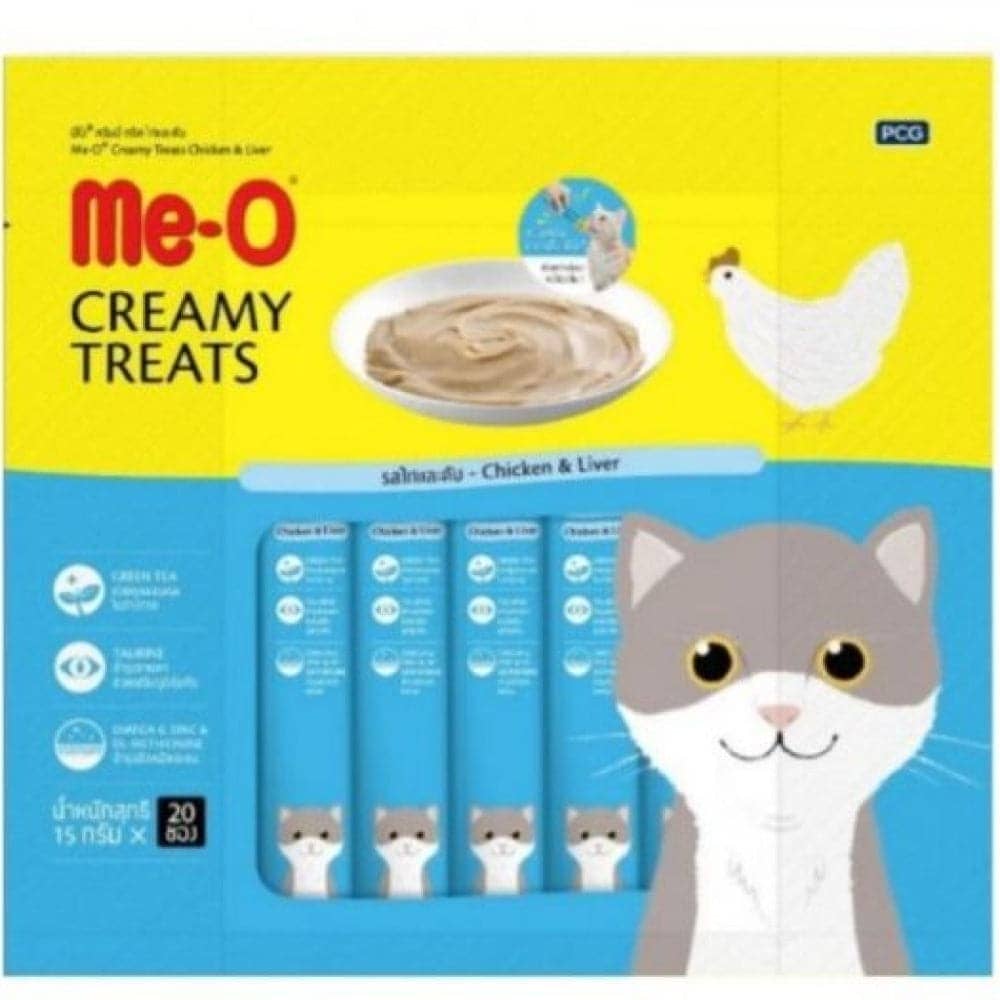 Me O Creamy Salmon and Chicken & Liver Cat Treat Combo - Image 4