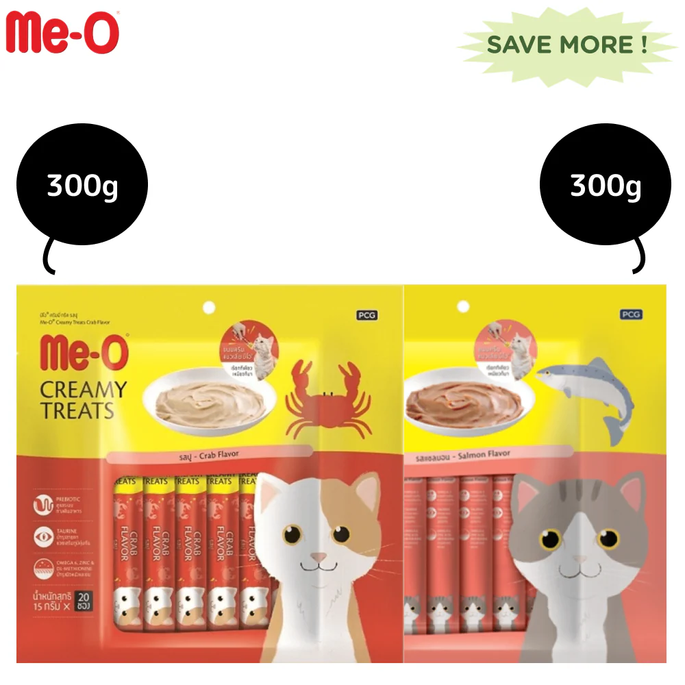Me O Creamy Salmon and Crab Cat Treat Combo - Image 6