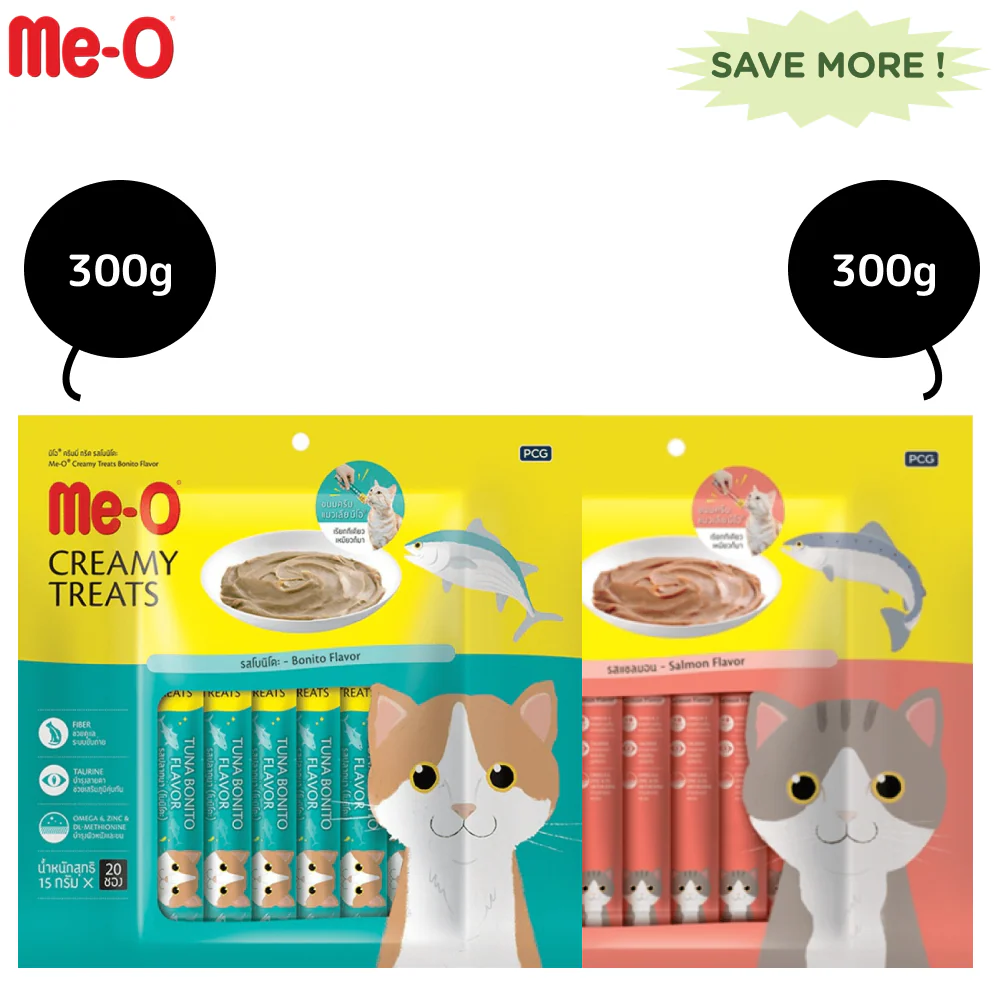 Me O Creamy Salmon and Creamy Bonito Cat Treat Combo - Image 6
