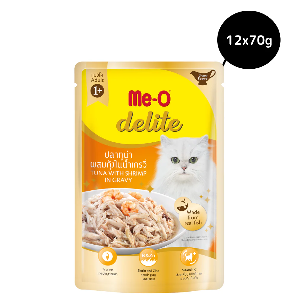 Me O Delite Tuna & Shrimp in Gravy Cat Wet Food - Image 4