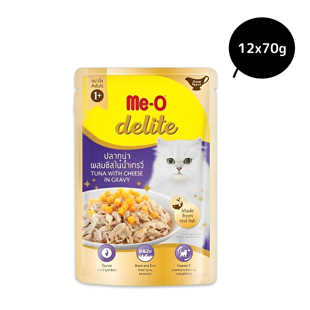 Me O Delite Tuna with Cheese in Gravy Cat Wet Food - Image 2